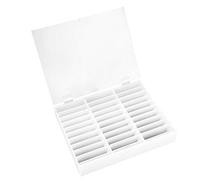 Fausse Vitrine à Ongles, 30 Grilles PréSentoir Faux Ongles Pratique Nuancier Palette Maquillage Vernis à Ongles Couleur Eventail Forme Batonnets Transparent Outil De Nail Art(Blanc)