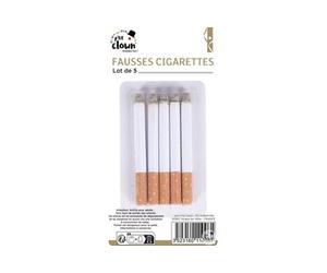 Fausses cigarettes - Déguisement - Tours de magie - Lot de 5 - P'tit clown