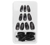 Fausses conseils d'art nail ensemble exquis détachable couverture complète de couverture sur de faux ongles à la mode artificiel matériau ABS 24pcs pour les fêtes