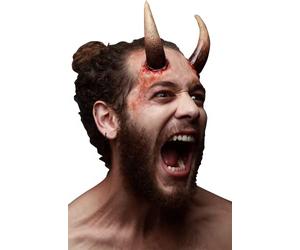 Fausses cornes diaboliques adulte Halloween - Marron - Taille Unique