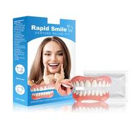 Fausses dents 2 pièces Dents cosmétiques complètent votre sourire Kits de prothèses dentaires Faux Dents Placage Dents Cadeaux