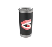 Fausses dents Dentiers Drôle de dentiste Prosthodontiste Gobelet isotherme en acier inoxydable double paroi