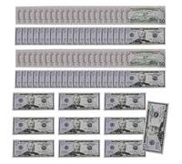 Fausses Notes de Dollar - Accessoires de fête et Billets de Banque - Accessoires de Bricolage - Faux Billets américains - Décorations d'événements de Bar - Accessoires éducatifs pour et
