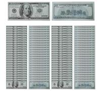 Fausses Notes de Dollar - Accessoires de fête et Billets de Banque - Accessoires de Bricolage - Faux Billets américains - Décorations d'événements de Bar - Accessoires éducatifs pour et