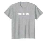 Fausses Nouvelles T-Shirt, Enfant, Gris Chiné, 2 Ans