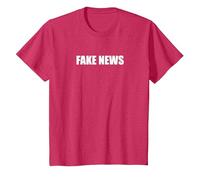 Fausses Nouvelles T-Shirt, Enfant, Rouge Chiné, 2 Ans