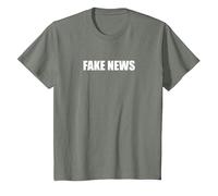 Fausses Nouvelles T-Shirt, Enfant, Vert Kaki chiné, 4 Ans