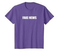 Fausses Nouvelles T-Shirt, Enfant, Violet Chiné, 12 Ans