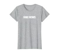 Fausses Nouvelles T-Shirt, Femme, Gris Chiné, M