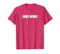 Fausses Nouvelles T-Shirt, Homme, Rouge Chiné, XXL