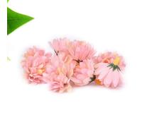 Fausses têtes d'œillets artificielles, 100 pièces, petites fleurs en soie de 1.4 pouces, for mariage, funérailles, décoration DIY(Pink)