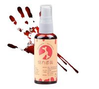 Faussez de sang - Fake Blood Sfx Makeup Kit | Halloween Fake Red Liquid Spray | Réaliste effet spécial Prank accessoires d'horreur liquide pour hommes femmes adultes adolescents cosplay hanted house