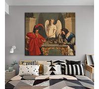 Faust et Mephisto jouant aux échecs Art mural peintures sur toile Reproductions célèbres impressions d'art sur toile photo murale, pour salon Pas de cadre (Size : (15.7x19.7inch)40x50cm)