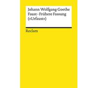Faust - Frühere Fassung ("Urfaust")