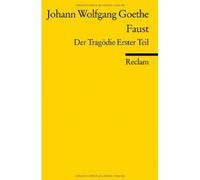 Faust i - Johann Wolfgang Von Goethe - Reclam Philipp - Poche - Livre