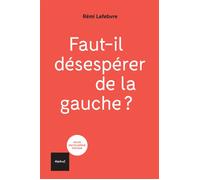 Faut-il désespérer de la gauche ? - Rémi Lefèbvre - Textuel - broché - Essai