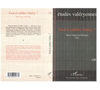 Faut-il oublier Valéry ? Tome 100 - Marie Joqueviel-Bourjea - L'harmattan - broché - Revue