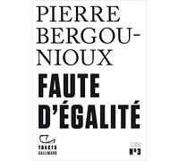 Faute d'égalité