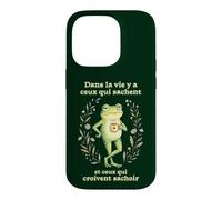 Faute Grammaire orthographe Humour pour collègue Grenouille Coque pour iPhone 14 Pro