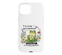 Faute Grammaire orthographe Humour pour collègue Grenouille Coque pour iPhone 15 Plus