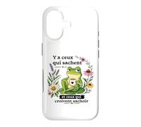 Faute Grammaire orthographe Humour pour collègue Grenouille Coque pour iPhone 17