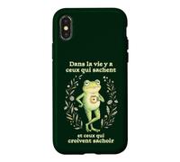Faute Grammaire orthographe Humour pour collègue Grenouille Coque pour iPhone X/XS