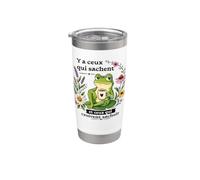 Faute grammaire orthographe humour pour collègue grenouille Gobelet isotherme en acier inoxydable double paroi