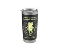 Faute grammaire orthographe humour pour collègue grenouille Gobelet isotherme en acier inoxydable double paroi