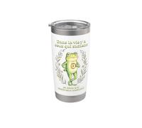 Faute grammaire orthographe humour pour collègue grenouille Gobelet isotherme en acier inoxydable double paroi
