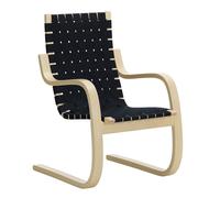 Fauteuil 406 clear lacquered solid birch base