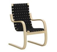 Fauteuil 406 clear lacquered solid birch base