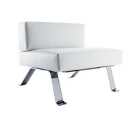 Fauteuil 512 Ombra cuir frame chromed