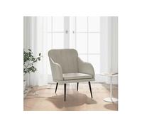 Fauteuil 63x76x80 cm fluweel lichtgrijs351454