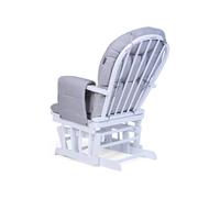 Fauteuil À Bascule Avec Repose-pieds Gris TU