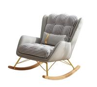 Fauteuil à bascule confortable pour balcon, inclinable avec tissu technologique, parfait pour les adultes à la maison, siège confortable, idéal pour lire et chambre d'enfant pour se détendre