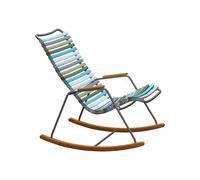 Fauteuil à bascule d'extérieur pour enfant Click powder-coated steel frame/ bamboo skids