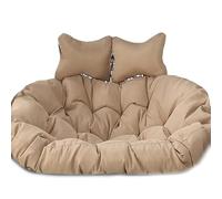 Fauteuil à bascule double coussin à suspendre doux et profond pour 2 balançoires de terrasse en plein air avec attaches Design non pliable pour un maximum de soutien et de confort