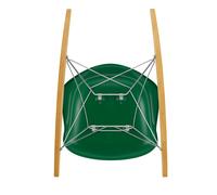 Fauteuil à bascule Eames Plastic RAR RE chromé chromed steel wire frame/ golden maple