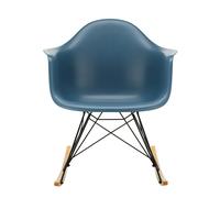 Fauteuil à bascule Eames Plastic RAR RE noir érable doré basic dark powder-coated base/ golden maple