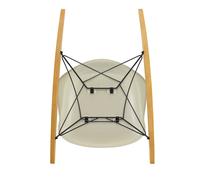 Fauteuil à bascule Eames Plastic RAR RE noir érable doré basic dark powder-coated base/ golden maple