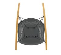Fauteuil à bascule Eames Plastic RAR RE noir érable doré basic dark powder-coated base/ golden maple