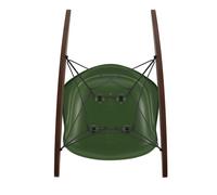 Fauteuil à bascule Eames Plastic RAR RE noir érable foncé basic dark powder-coated base/ dark maple