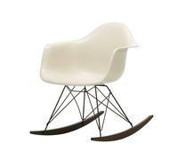 Fauteuil à bascule Eames Plastic RAR RE noir érable foncé basic dark powder-coated base/ dark maple