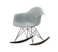 Fauteuil à bascule Eames Plastic RAR RE noir érable foncé basic dark powder-coated base/ dark maple