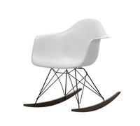 Fauteuil à bascule Eames Plastic RAR RE noir érable foncé basic dark powder-coated base/ dark maple