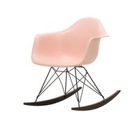 Fauteuil à bascule Eames Plastic RAR RE noir érable foncé basic dark powder-coated base/ dark maple