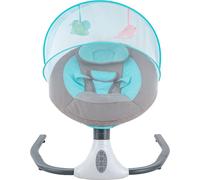 Fauteuil à bascule électrique pour bébé, télécommande, musique intégrée, vert clair