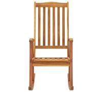 Fauteuil à bascule en acacia massif pour terrasse et salon 57 x 100 x 117 cm