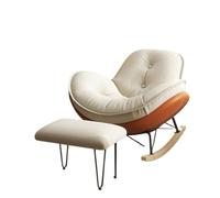 Fauteuil à bascule en cuir pour adulte avec griffures de chat - Canapé paresseux pour adulte - Fauteuil de salon facile à poser sur le balcon