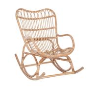 Fauteuil à bascule - JOLIPA - Rotin naturel - 110x66x93cm